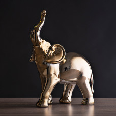 Figura Elefante Dorado Haus