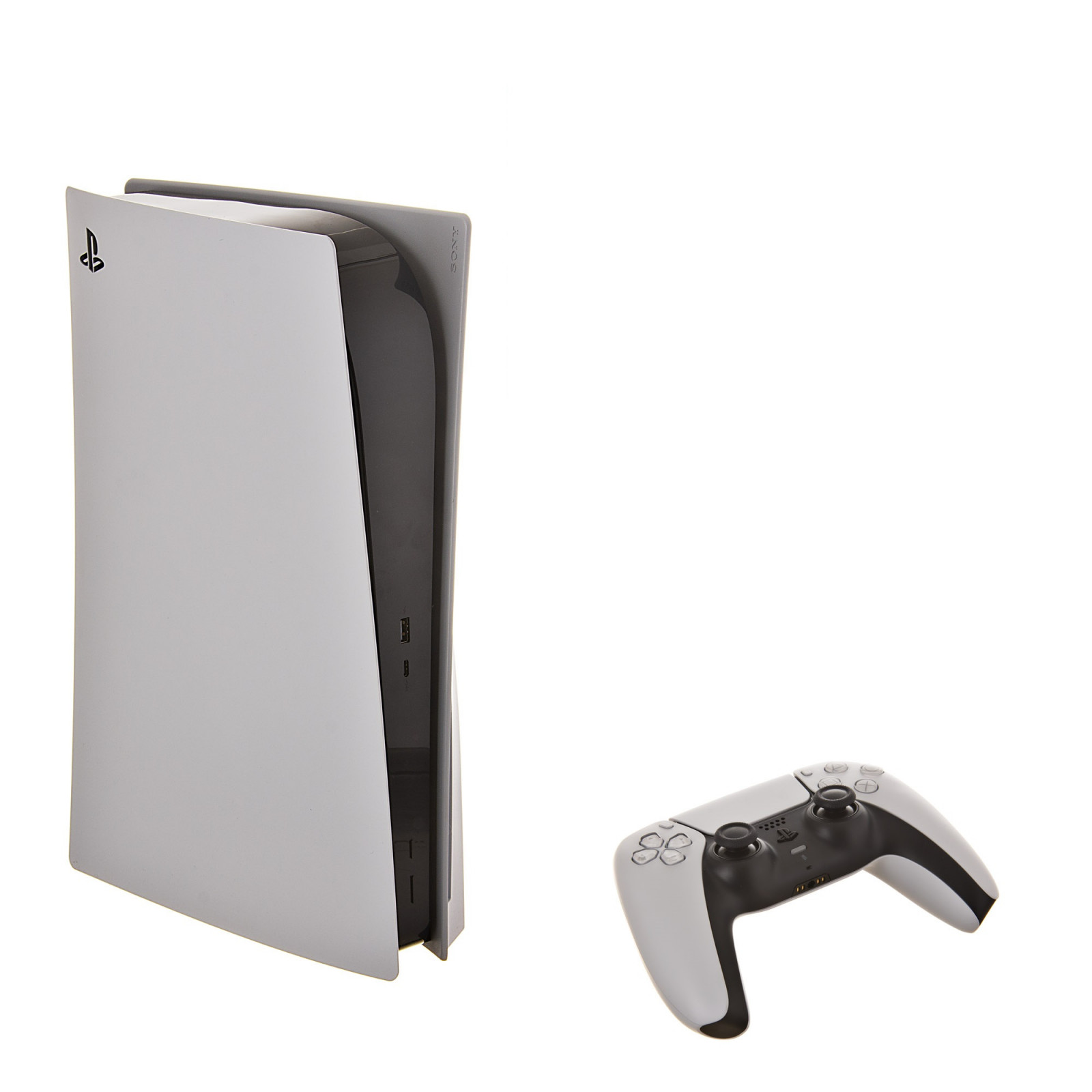  Sony PS5 PlayStation 5 Edición digital consola de juegos +  controlador inalámbrico - 16 GB de RAM GDDR6, SSD de 825 GB, salida 8K de  120 Hz, color blanco : Videojuegos