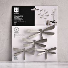 Juego de 8 apliques para pared Libélula Wallflutter Umbra