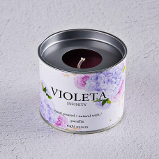 Vela Eco Contenedor Violeta Infinity