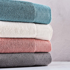 Toalla de baño 500g 100% algodón Puntos Lisa Belfama