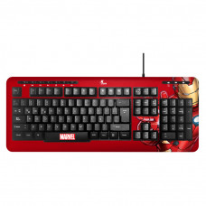 Teclado alámbrico con acceso multimedia / inclinación Iron Man XTK-M401IM Disney