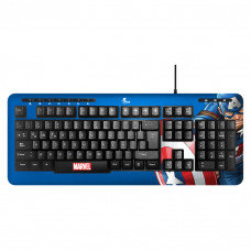 Teclado alámbrico con acceso multimedia / inclinación Capitán América XTK-M401CA Disney