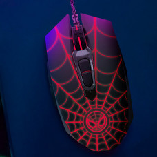 Mouse gaming 2400DPI 7 botones con luz Spiderman XTM-M520SM Disney