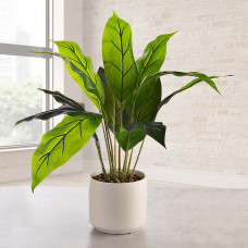 Planta artificial hojas con maceta Haus