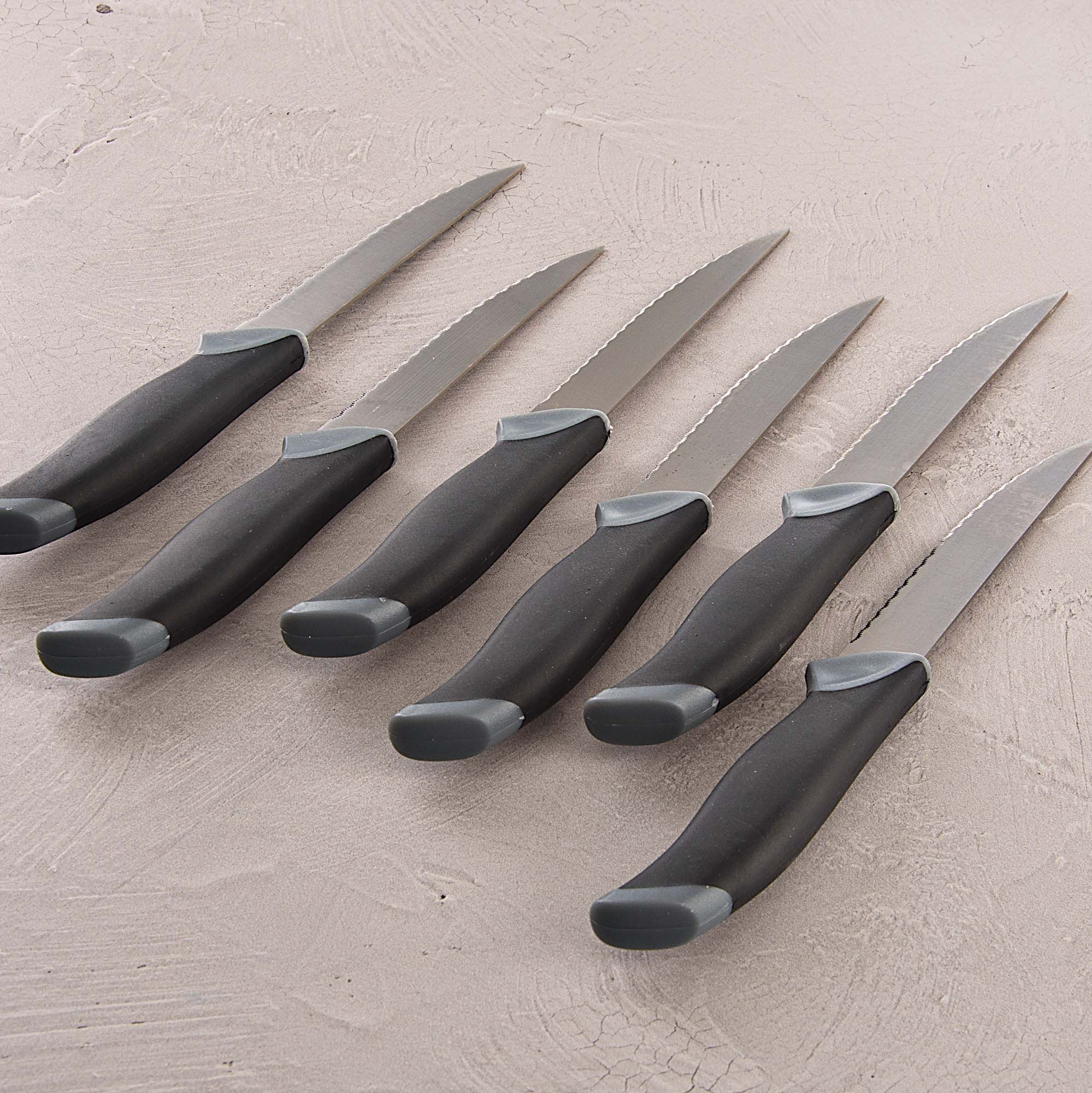 Cuchillos de acero inoxidable con bloque de madera 14 piezas