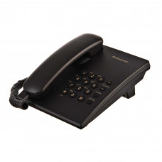 Panasonic Teléfono Alámbrico de Pulso para Pared con Tono KX-TS500LX1B