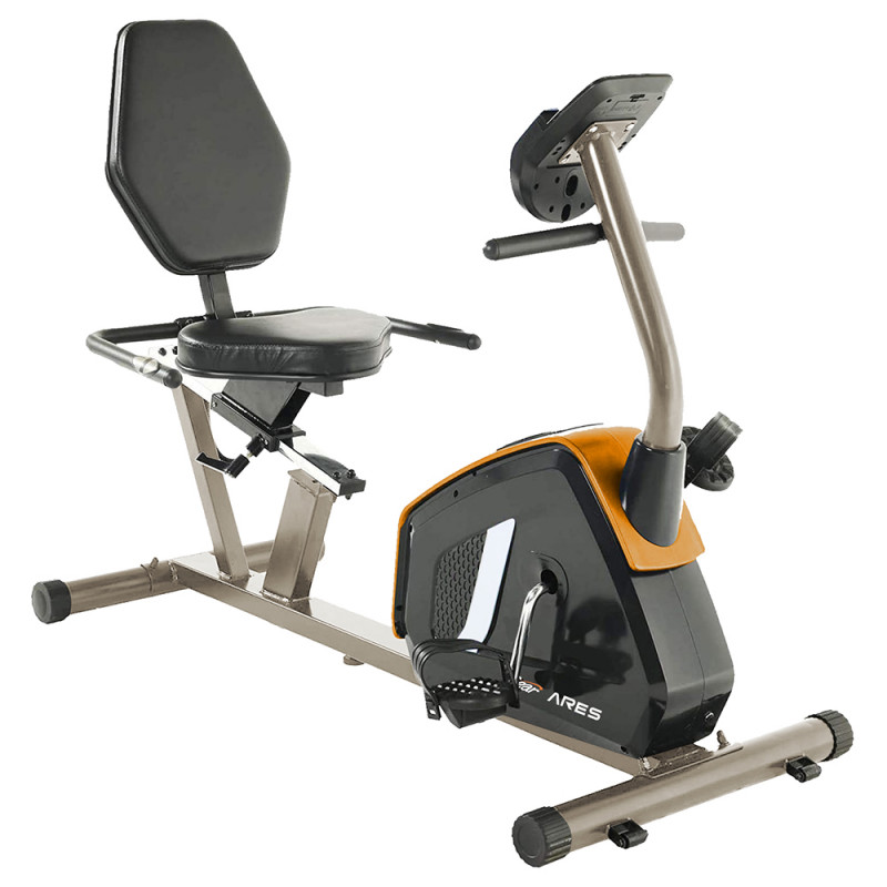 Bicicleta recumbent resistencia magnética de 16 niveles / 24 programas / Monitor tiempo / distancia / calorías / pulso Life Gear