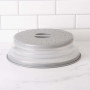Tapa para microondas colapsable de plástico y silicona
