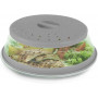 Tapa para microondas colapsable de plástico y silicona