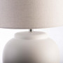 Lámpara de mesa Blanco con pantalla redonda Haus