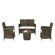 Sala Capri Comfort de 4 piezas con cojín y sillón de 2 puestos