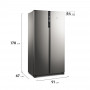 Electrolux Refrigerador Side by Side Inverter Silver 532L ERSA53V6HVG