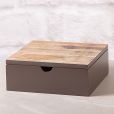 Caja Multiusos Ibiza Café Natural Madera