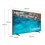 Samsung Smart TV Crystal 65" UN65BU8000PCZE 20W HDMI 1 / USB / BT / WIFI