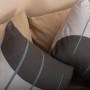 Juego de duvet Luna Gris / Turquesa Microfibra 100% poliéster Haus