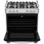 Mabe Cocina a gas con 5 Quemadores / Grill / Bandeja Deslizable 76cm EM7635FX0
