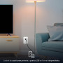 Nexxt Tomacorriente NHE-W100 Smart Home para Pared 2 Tomas + 1 USB