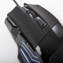 Mouse Gaming Alámbrico Ergonómico Powertouch con Luz LED / 7 Botones / 3600 DPI