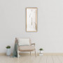 Cuadro Relieve Abstracto Blanco con Marco Natural Haus