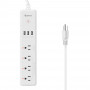 Steren Regleta Smart Home SHOME-300 con 1 Conector Normal / 3 Contactos Wi-Fi / 3 USB