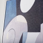 Cuadro Abstracto Azul con Marco Silver Haus