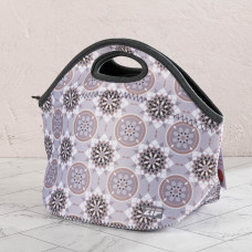 Bolso Lonchera Mosaico Gris