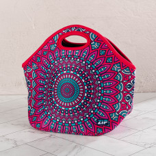 Bolso Lonchera Bari Mandala Fucsia