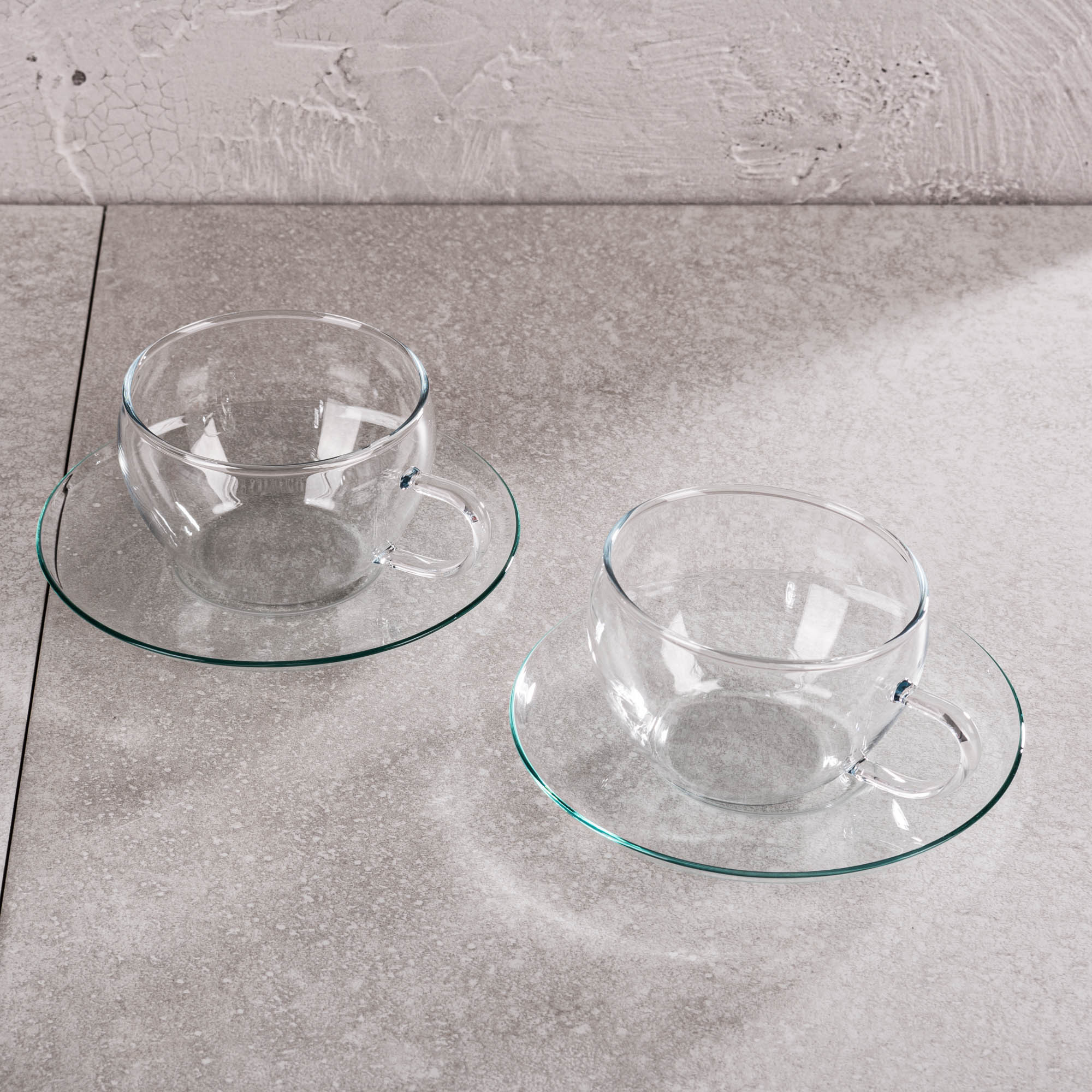 Basics - Set de copas multiusos, vidrio transparente, 4