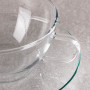 Juego de Taza de 0.29L y Plato para Té de Vidrio Clear Glass Bohemia Cristal