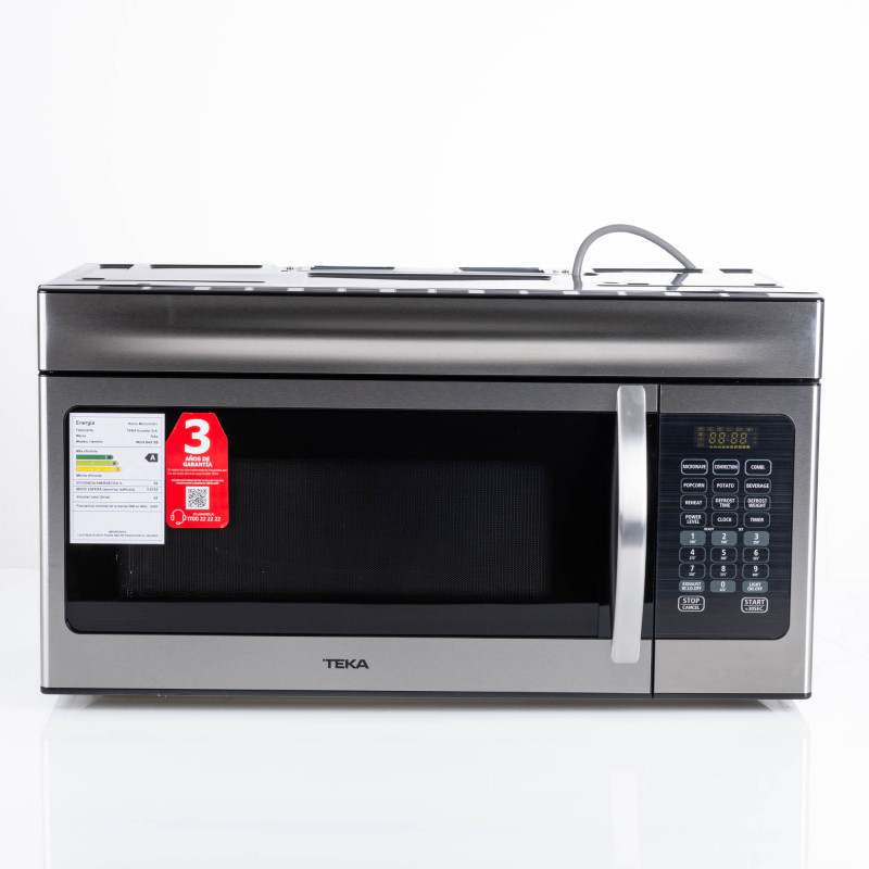 Teka Microondas MLH 845 SS-MX 45L10 Niveles / Extractor de Olores 532m3/h con Convección