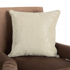 Forro para Cojín Ondas Beige 100% Poliéster Haus