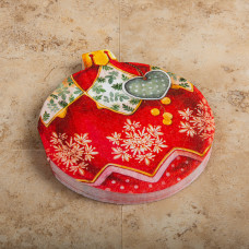 Juego de 12 Servilletas Bombillo Rojo Christmas Bauble