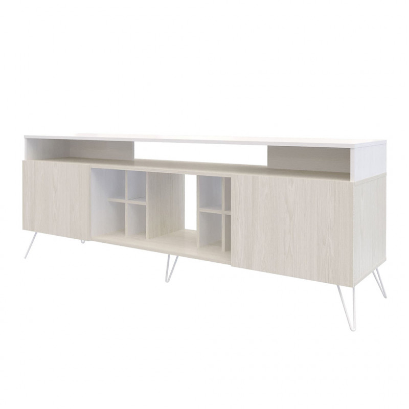 Mueble para TV hasta 77" Índigo Niebla / Blanco