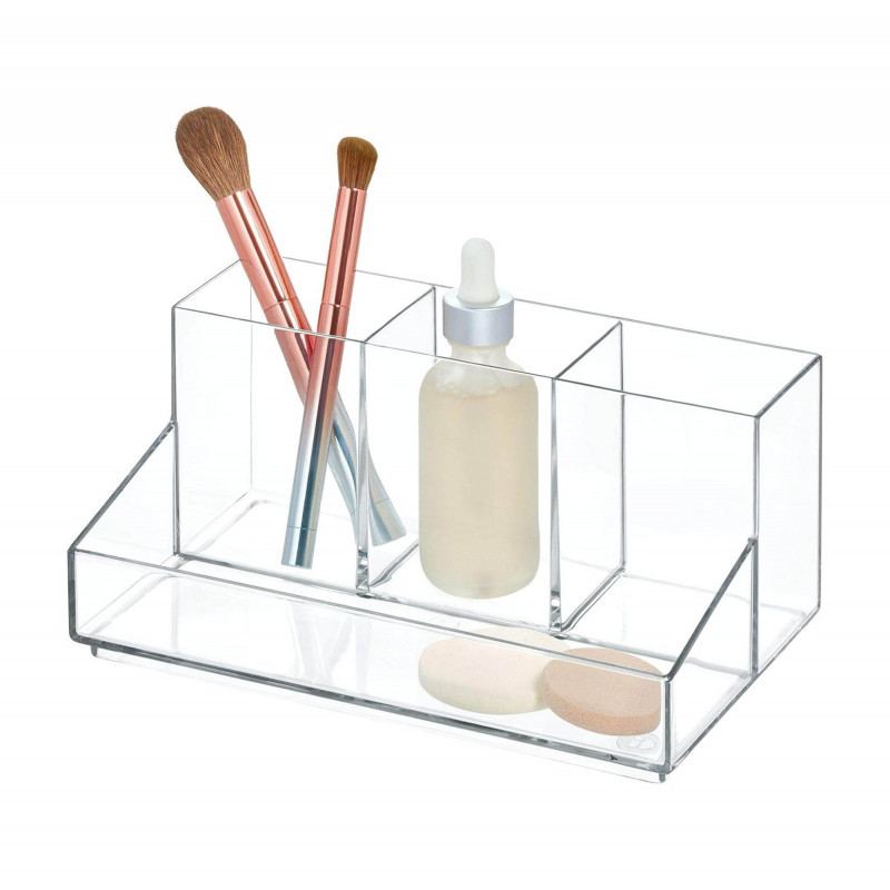 Organizador Multiuso de Plástico 4 Servicios Clarity Clear Interdesign