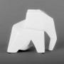Escultura Elefante Abajo Blanco de Cerámico Marrés
