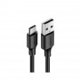 Cable USB-C / USB Niquelado Reforzado Negro Ugreen