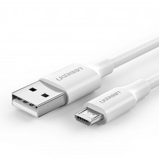 Cable Micro USB / USB Niquelado Blanco Ugreen