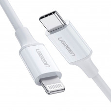 Cable USB-C a Lightning Carga Rápida 100cm Blanco Ugreen