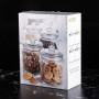 Juego de 4 Reposteros con Tapas de Vidrio 0.96L Clear Novo