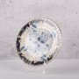 Vajilla Redonda de Cerámica de 16 piezas para 4 puestos Aria Blanco / Azul Corona
