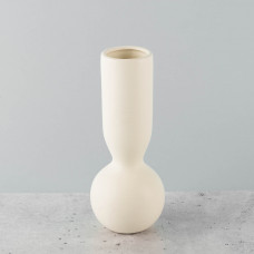 Florero Asimétrico de Cerámica Beige Haus