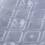 Alfombra Antideslizante Rectangular para Ducha Clear de 100% PVC Novo