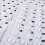 Alfombra Antideslizante Rectangular para Ducha Blanco de 100% PVC Novo