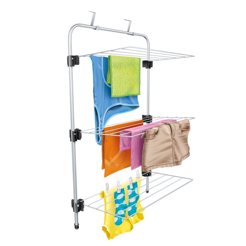 Tendedero Plegable de Puerta para Ropa con Capacidad de 7.5kg