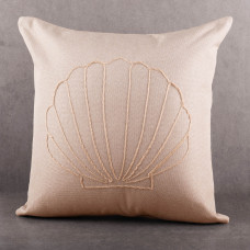 Forro para Cojín Concha Beige 45x45cm Poma Rosa