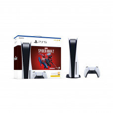Sony Consola PlayStation 5 825GB SSD 8K con Juego Spiderman 2,  Control DualSense, Base, Cable HDMI Y USB