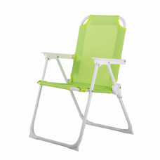 Silla Pequeña Infantil para Playa de Poliéster y Acero con Brazos Verde