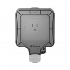 Steren Enchufe Wi-Fi Smart Home SHOME-105 para Exterior Negro