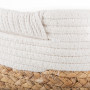 Canasta Rectangular Natural / Ivory de Algodón con Asas Haus